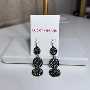Lucky Brand Flower Dangle Earrings